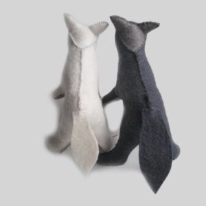 Felt and Soul - farkas gyapjúfilc figura