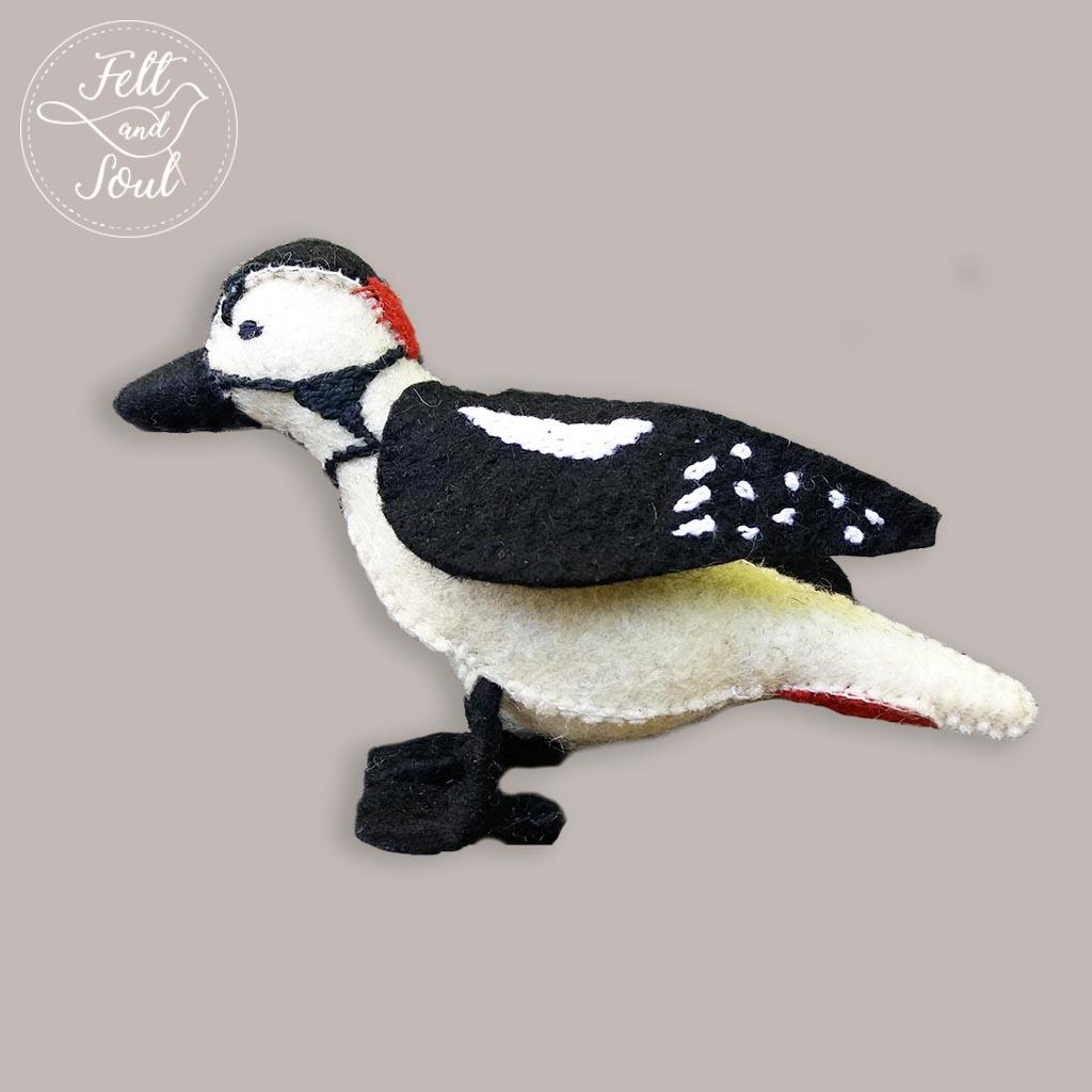 Felt and Soul - harkály gyapjúfilc figura