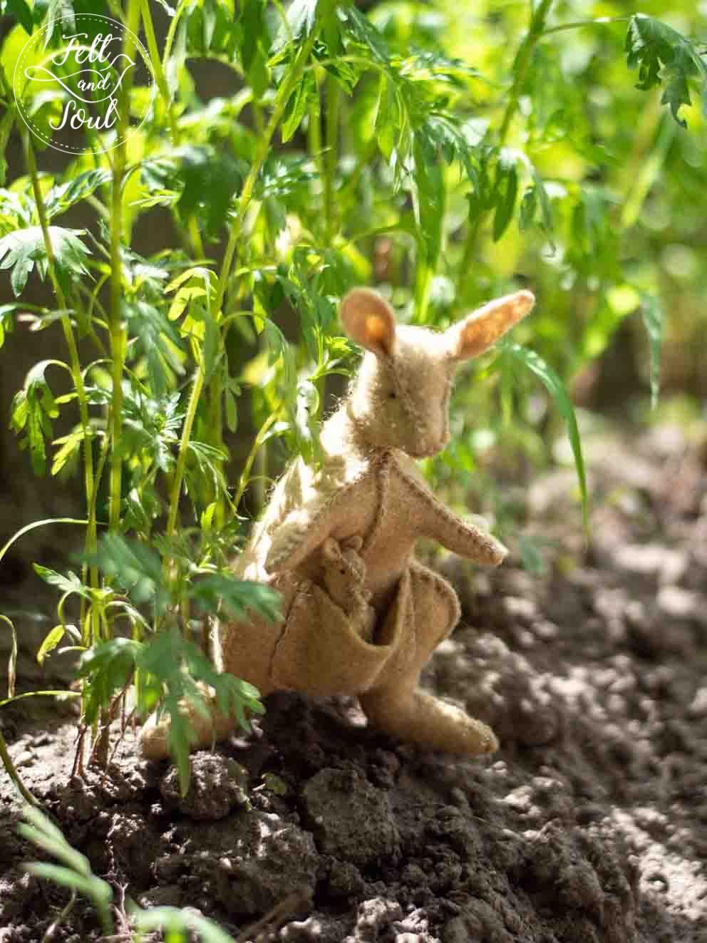 Felt and Soul gyapjúfilc kenguru