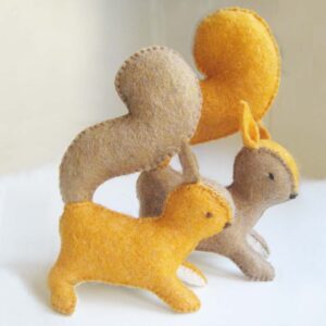 Felt and Soul - mókus gyapjúfilc figura