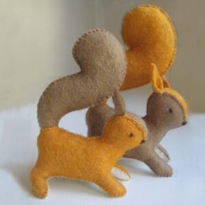 Felt and Soul - mókus gyapjúfilc figura