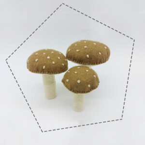 Gomba gyapjú filc figura letölthető szabásminta