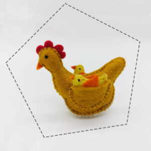 Tyuk gyapjú filc figura letölthető szabásminta