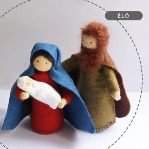 Szent család filc figura varró tanfolyam, workshop