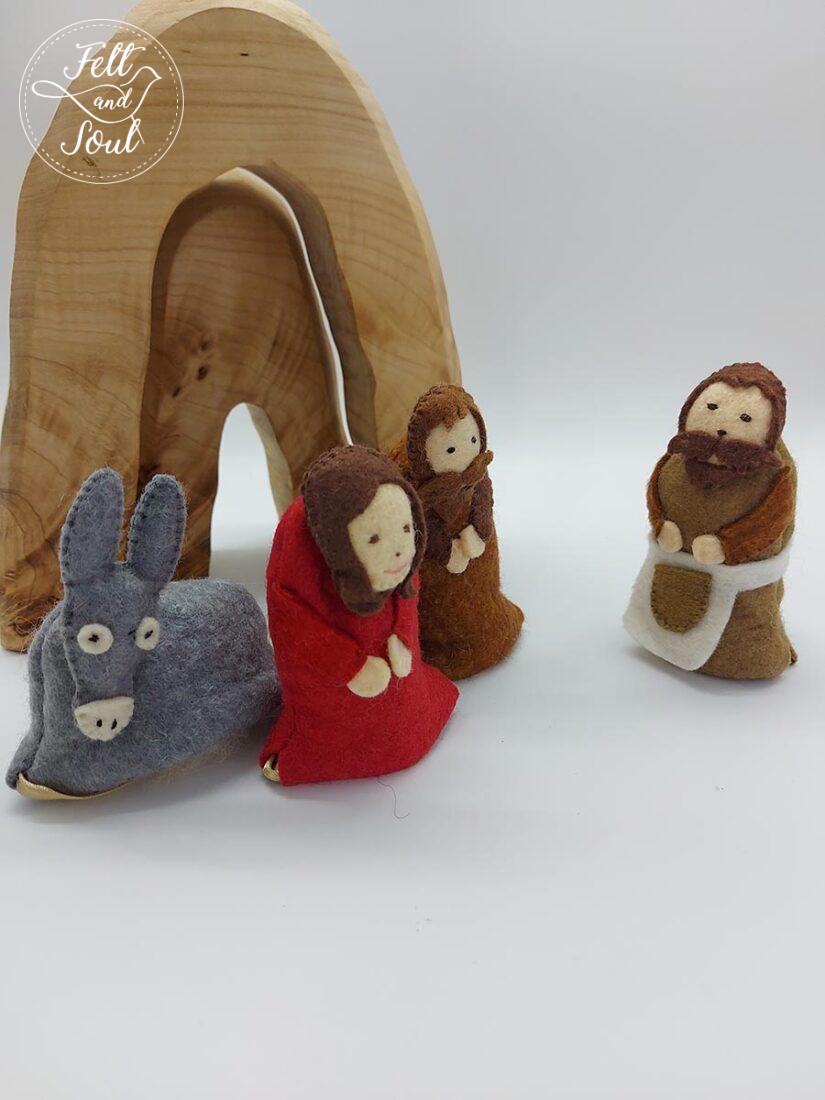 gyapjúfilc adventi zsákok varrásához szabásminta