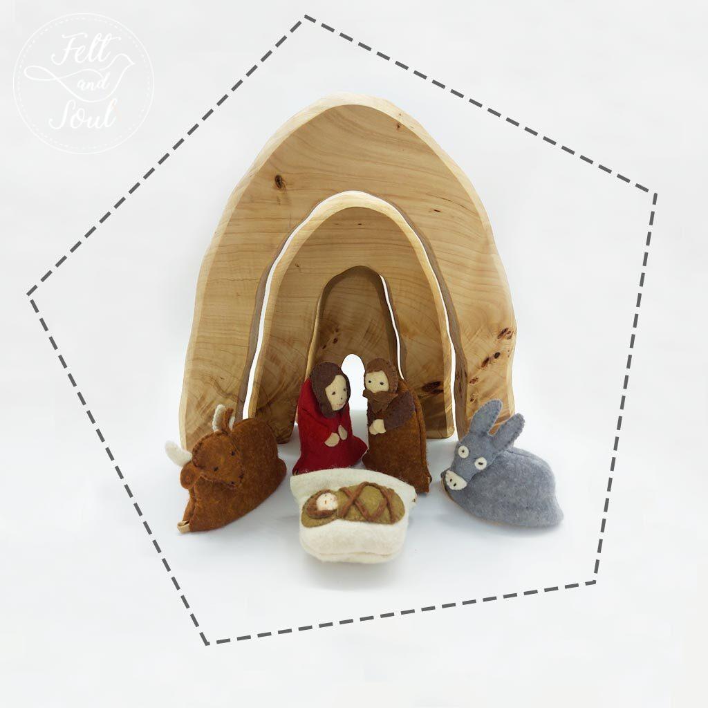 Adventi zsákok gyapjú filc figura letölthető szabásminta