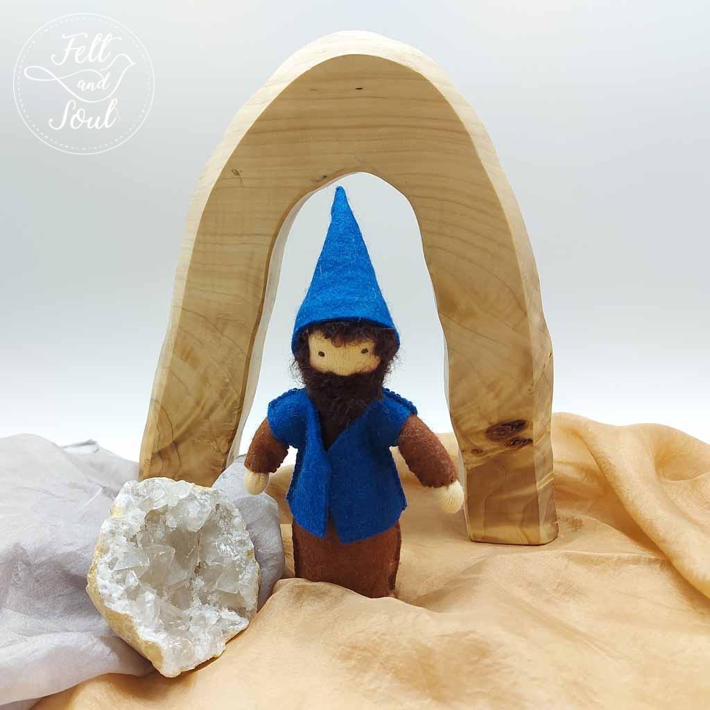 Törpe gyapjú filc figura