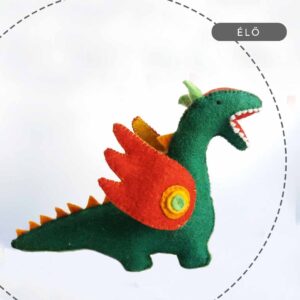 Sárkány filc figura készítés tanfolyam, workshop