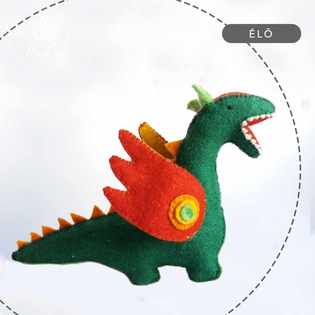 Sárkány filc figura készítés tanfolyam, workshop