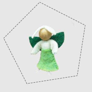 Hóvirág tündér gyapjú filc figura letölthető szabásminta