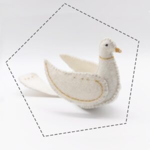 Galamb gyapjú filc figura letölthető szabásminta