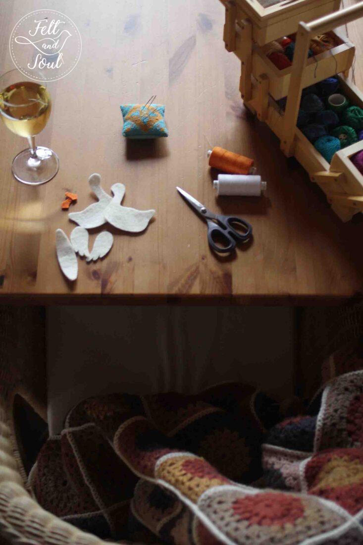 Felt and Soul filcvarrás online workshopon