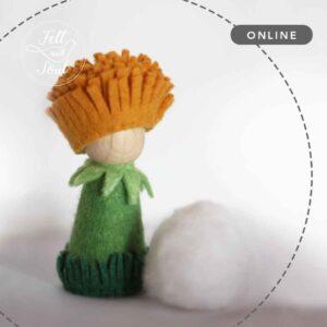 Pitypang tündér filc figura varró tanfolyam, workshop