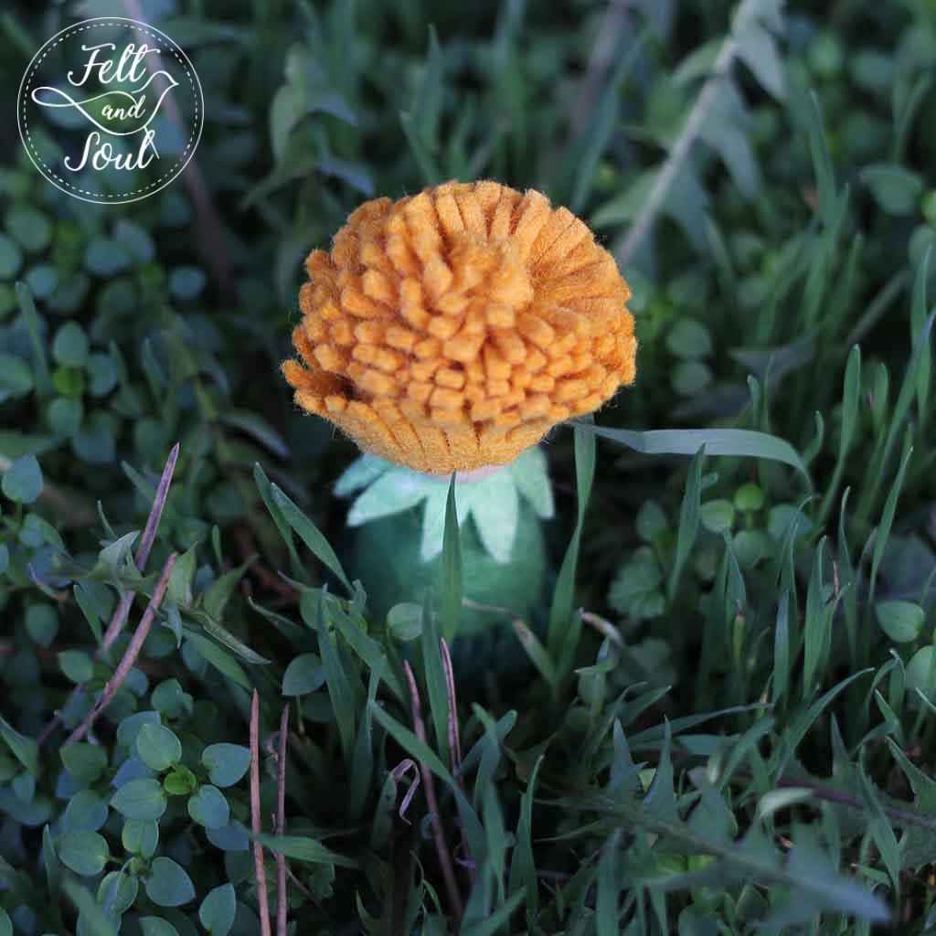 Pitypang manó gyapjú filc figura