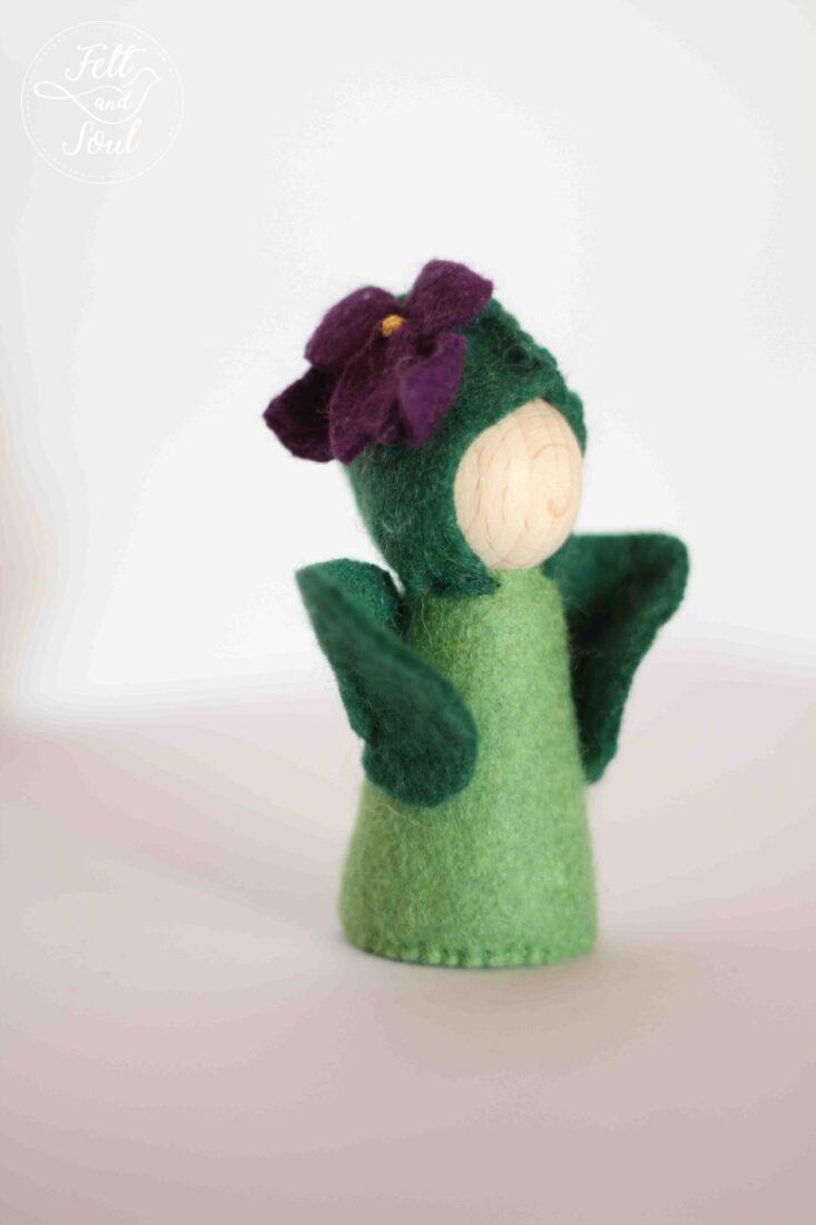 Felt and Soul Ibolya tündér gyapjúfilc figura