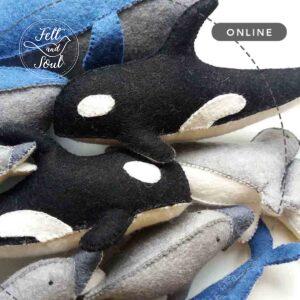 Vízi állatok filc figura varró tanfolyam, workshop