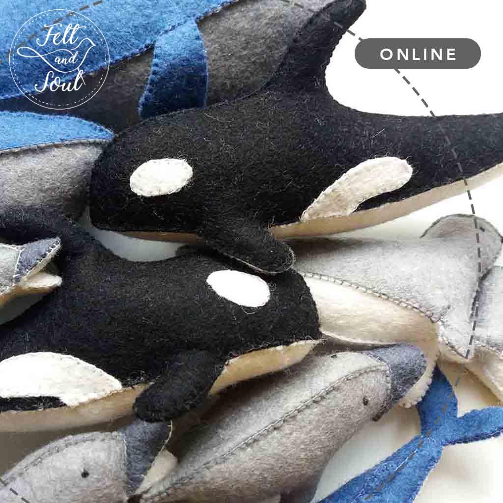 Vízi állatok filc figura varró tanfolyam, workshop