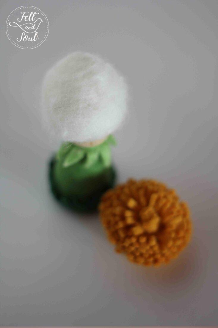 Felt and Soul - Pitypang manó gyapjú filc figura