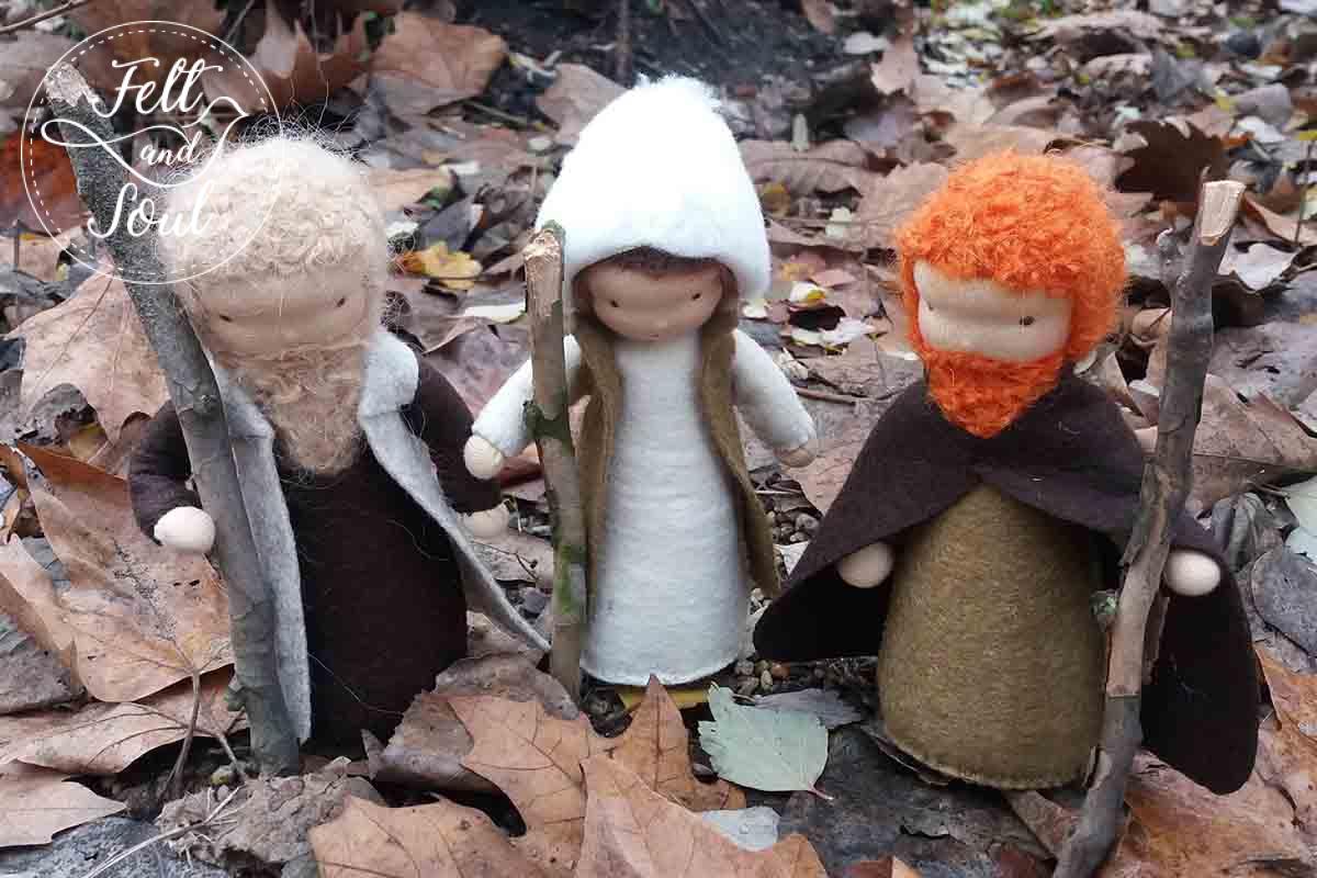 Felt and Soul gyapjúfilc figurák, betlehemi pásztorok