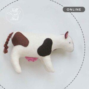 Felt and Soul - Tehén filc figura készítés online tanfolyam, workshop