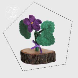 Ibolya gyapjú filc figura szabásminta