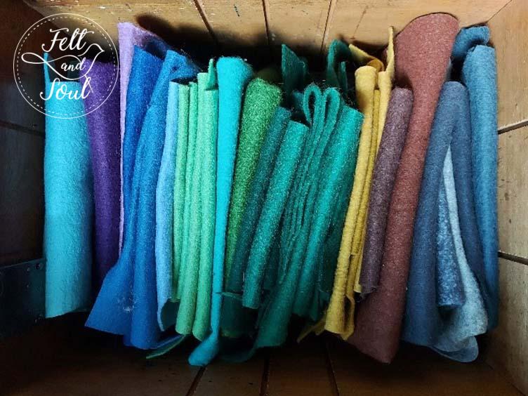 Felt and Soul - alapanyagok filcfigura varráshoz: gyapjúfilc