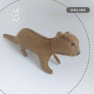 gyapjúfilc vidra készítése online workshop