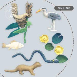 gyapjúfilc vízi élőlények készítése online workshop sorozat