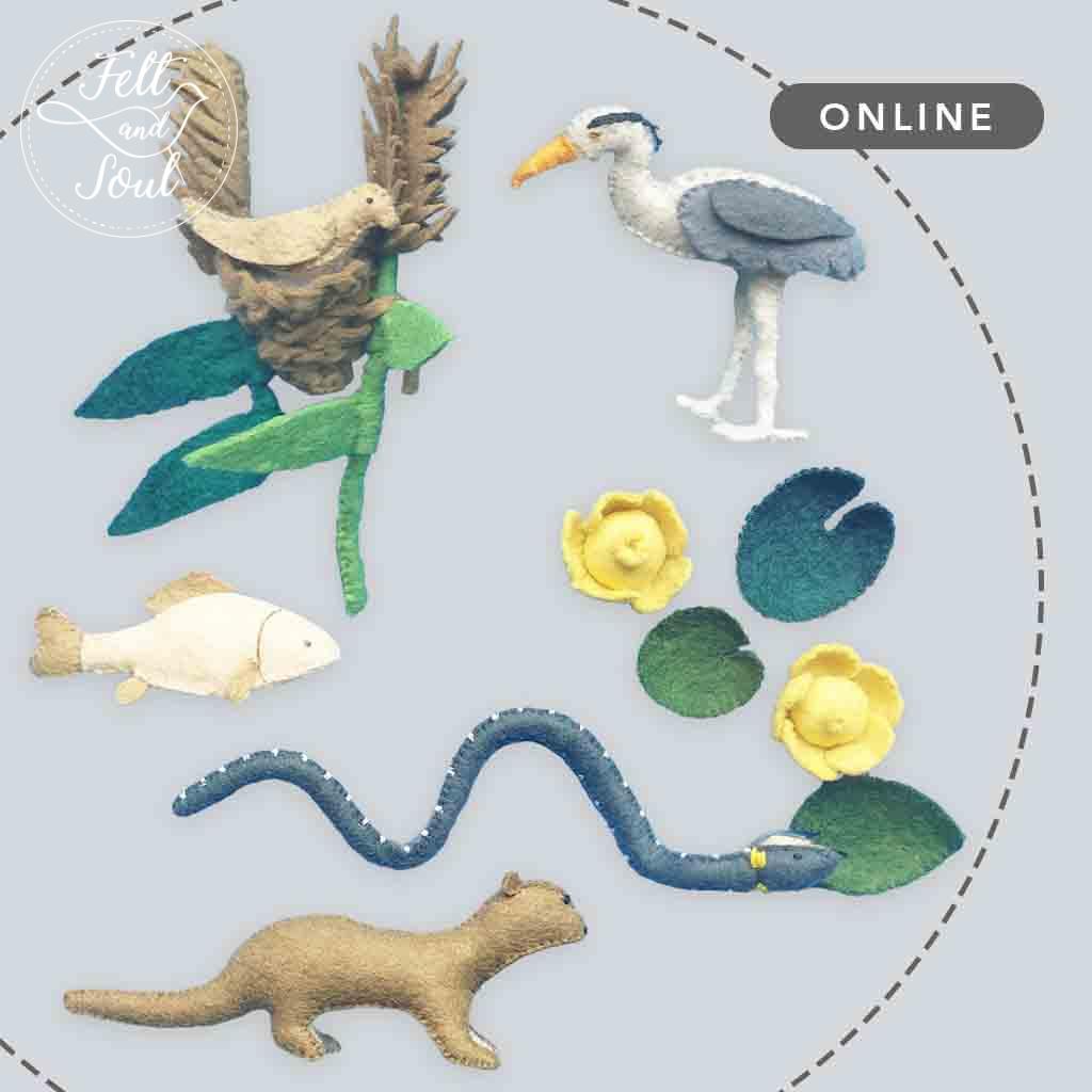 gyapjúfilc vízi élőlények készítése online workshop sorozat