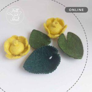 gyapjúfilc vízitök készítése online workshop