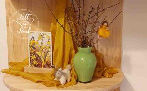 Felt and Soul gyapjúfilc tündér és tavaszi évszakasztal