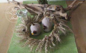 Felt and Soul gyapjúfilc figura és augusztusi évszakasztal