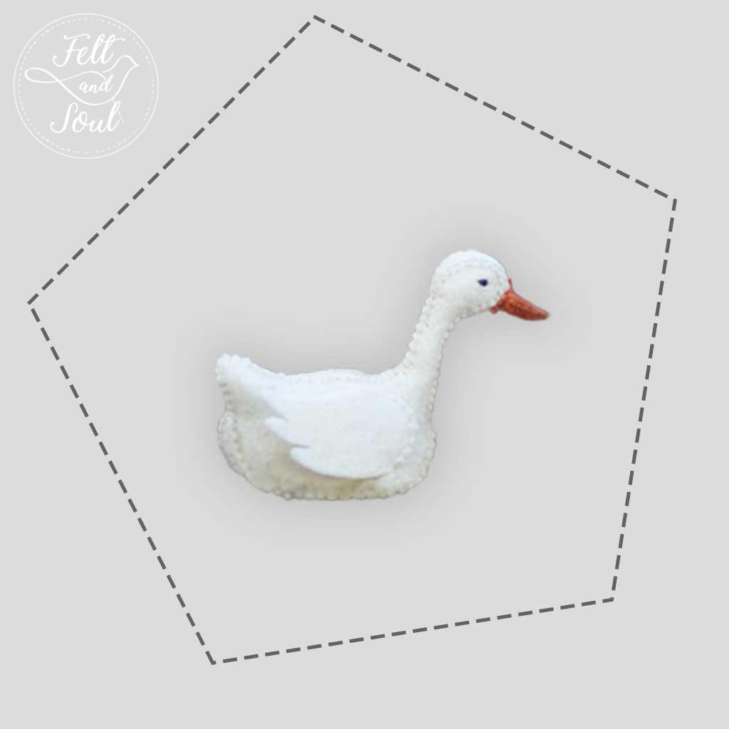 Felt and Soul - Liba gyapjú filc figura letölthető szabásminta