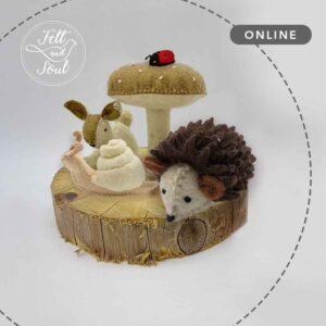 Felt and Soul - a liget lakóinak varrása, gyapjúfilc készítő online workshop sorozat