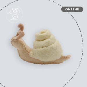 Felt and Soul - csiga varrása, gyapjúfilc készítő online workshop