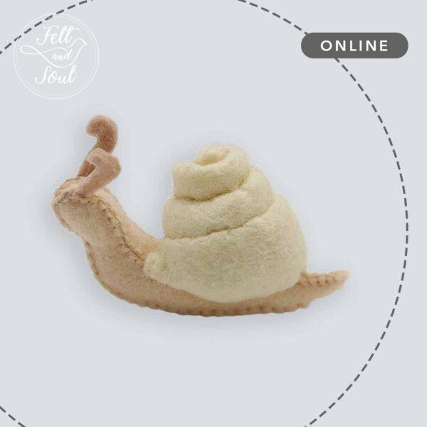 Felt and Soul - csiga varrása, gyapjúfilc készítő online workshop