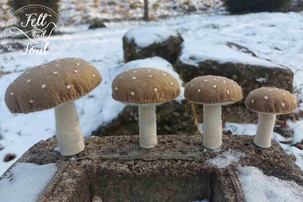 Felt and Soul gyapjúfilc gomba