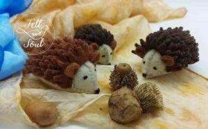 Felt and Soul gyapjúfilc süni és októberi évszakasztal