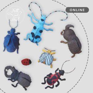 Felt and Soul - bogarak varrása, gyapjúfilc készítő online workshop sorozat