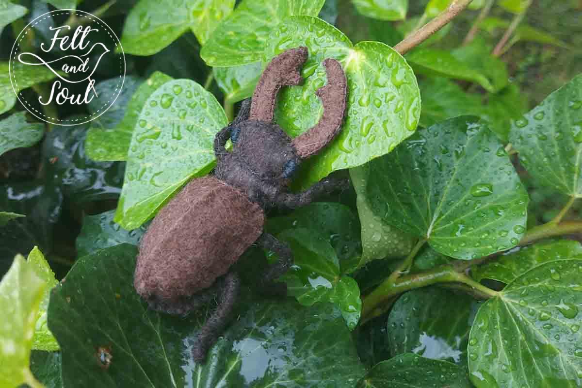 Felt and Soul gyapjúfilc szarvasbogár