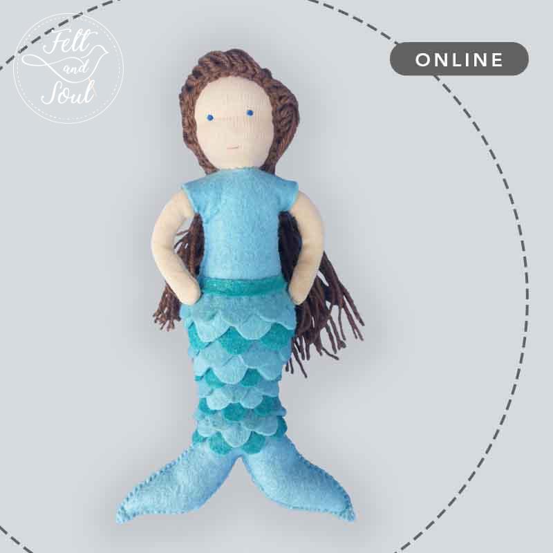 Felt and Soul - sellő varrása, gyapjúfilc készítő online workshop sorozat