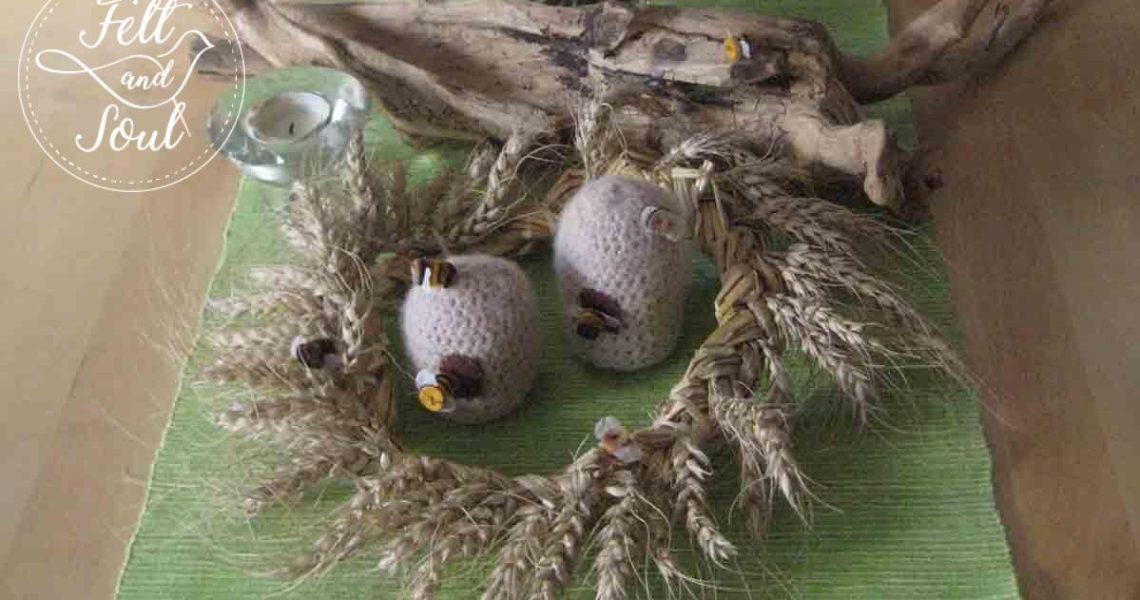 Felt and Soul gyapjúfilc figura és augusztusi évszakasztal