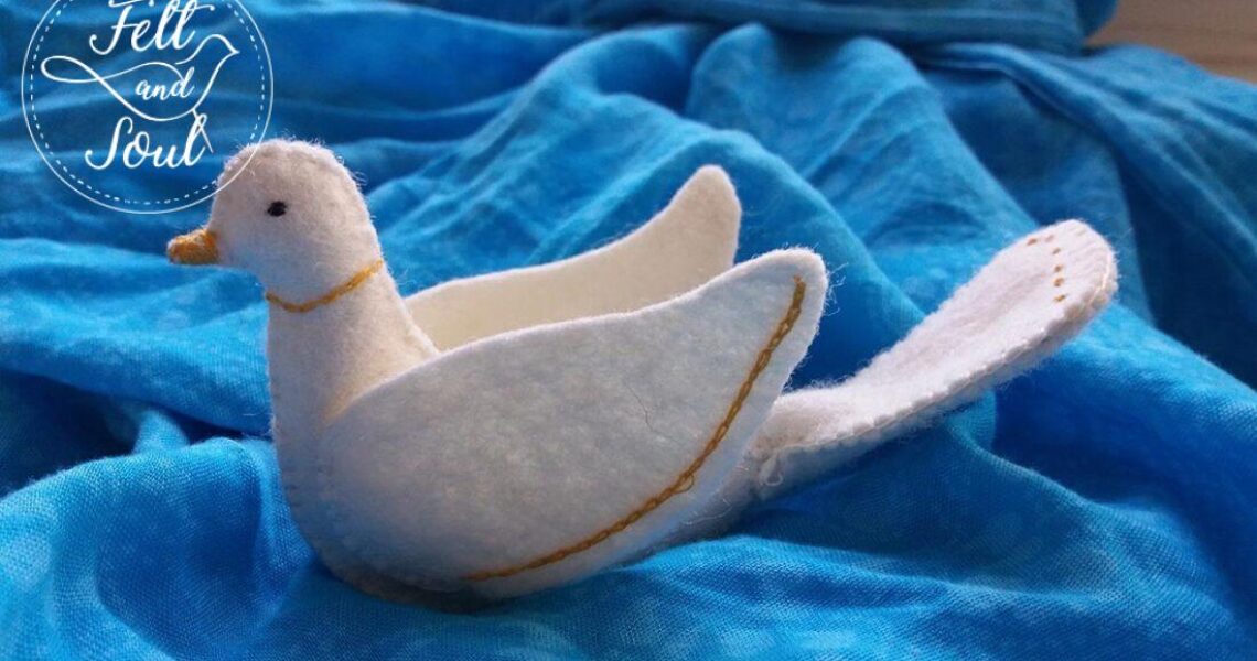 galamb bloghoz gyapjúfilc galamb blog illusztráció