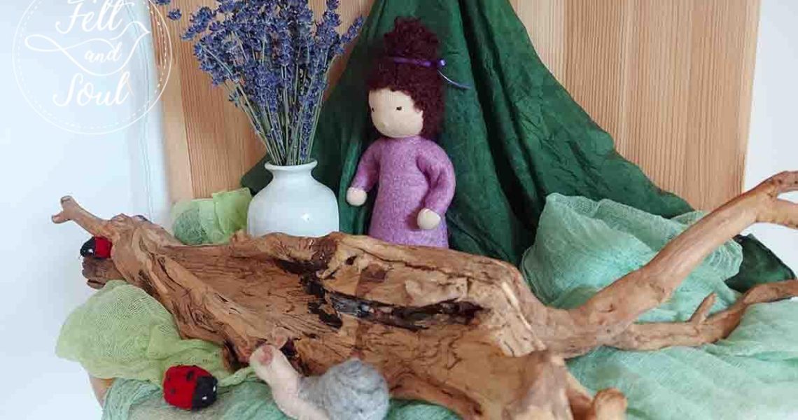 juniusi evszakasztal blog Felt and Soul gyapjúfilc tündér és júniusi évszakasztal